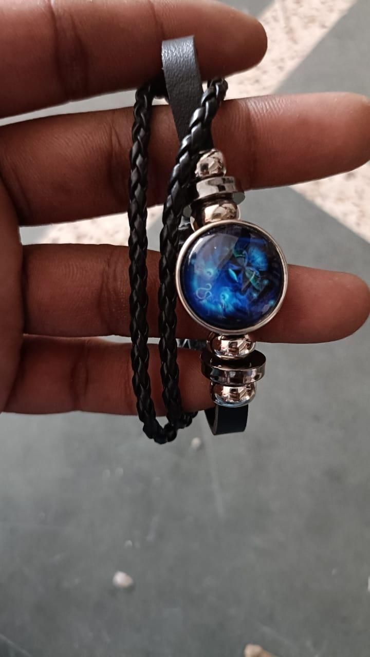 Men's Guardian Leather Bracelet – Adjustable Multi-Layer Handcrafted Band