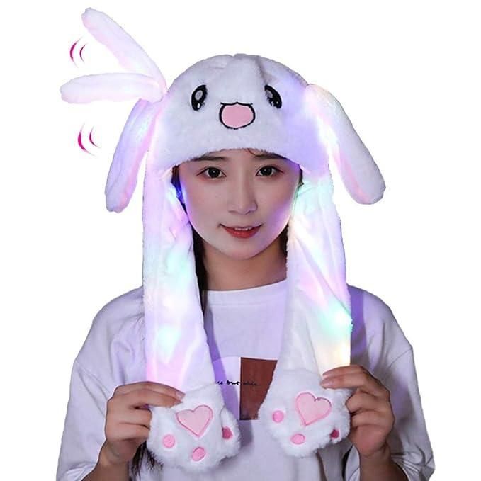 Viral Moving Ears Bunny Cap – Cute Plush Hat for Kids & Teens