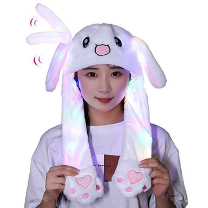 Viral Moving Ears Bunny Cap – Cute Plush Hat for Kids & Teens