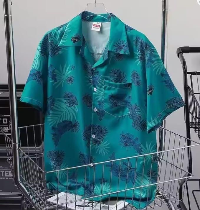 Men's Premium Breathable Casual Printed Shirt – Stylish Summer Wear